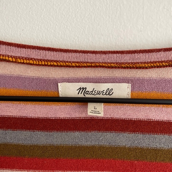 Madewell Striped Balloon Sleeve Top - Picture 8 of 8